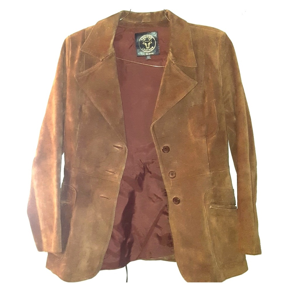 Vintage Leather Coat Made in Argentina